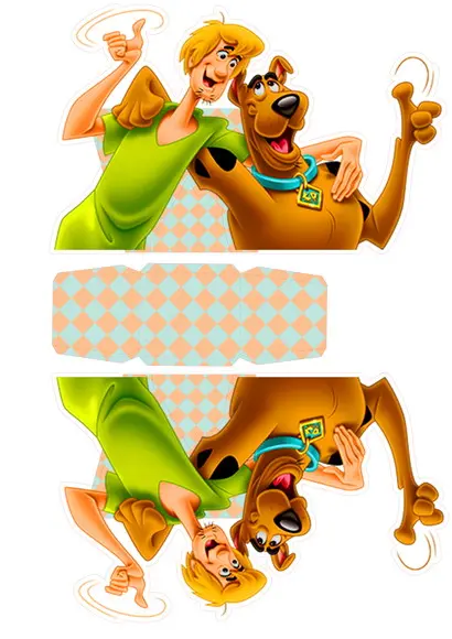 ARQUIVO CAIXA SILHOUETTE SCOOBY DOOH E SALSICHA