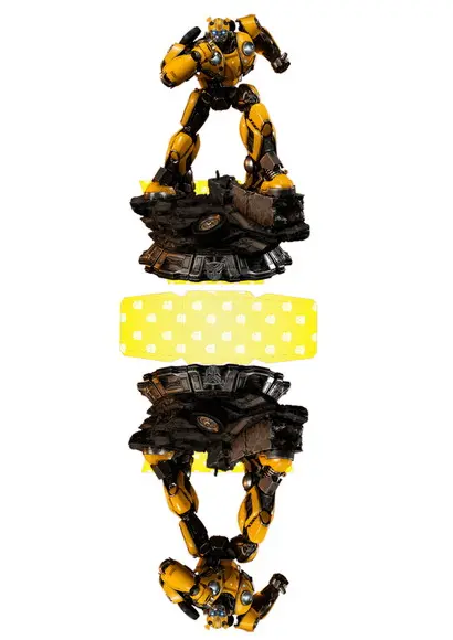 Arquivo Caixa Silhouette Bumblebee Centro de Mesa