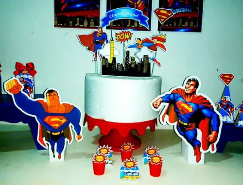 Arquivo Caixa Silhouette Super Homem Festa em Casa Luxo