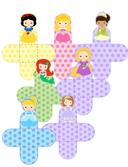 ARQUIVO SILHOUETTE FORMINHAS PRINCESAS