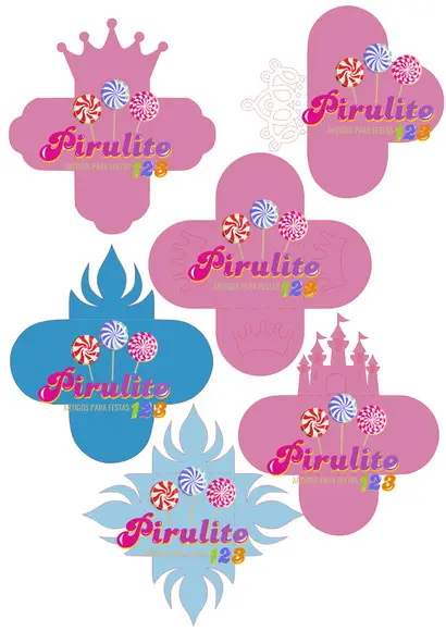 ARQUIVO SILHOUETTE FORMINHAS CORAS DE PRINCESAS