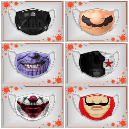 Arquivo Combo Arte para Sublimação Máscaras Super Herois
