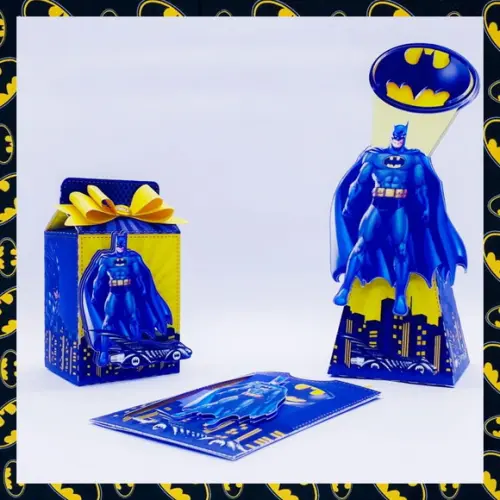ARQUIVO CAIXA SILHOUETTE BATMAN SUPERLUXO