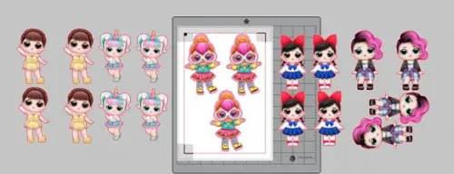 Arquivo Digital SILHOUETTE OU PDF OU PNG TAG TUBETE LOL