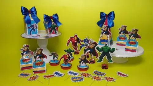 Arquivo Caixa Silhouette Super Herois Superluxo