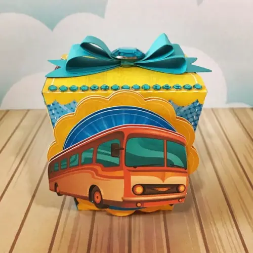 Arquivo Caixa Silhouette Onibus Luxo