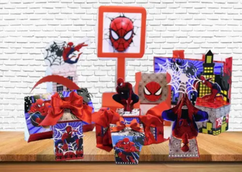 Arquivo Corte Digital Silhouette Festa Homem Aranha Luxo