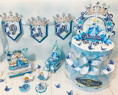 Arquivo Corte Digital Festa cinderella LUXO