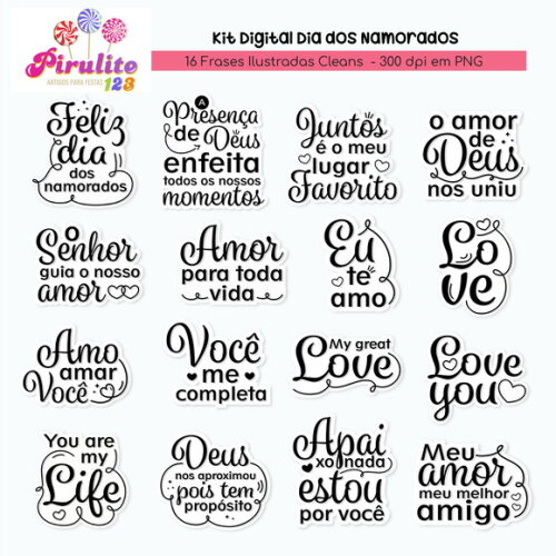 Arquivo Digital Frases para Dia dos Namorados Luxo