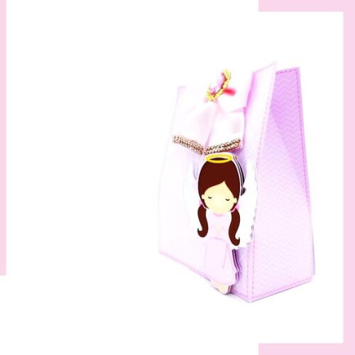 ARQUIVO DIGITAL SILHOUETTE BATIZADO ANJINHO ROSA LUXO