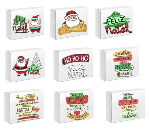 Arquivo Digital Silhouette Combo Caixas Natal Luxo