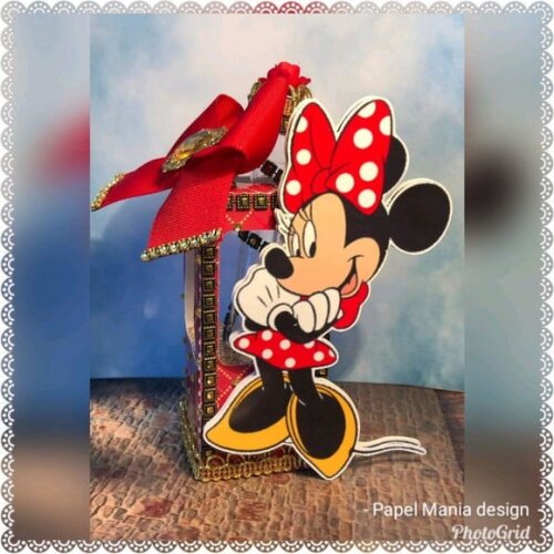 ARQUIVO DIGITAL SILHOUETTE MINNIE VERMELHA LUXO