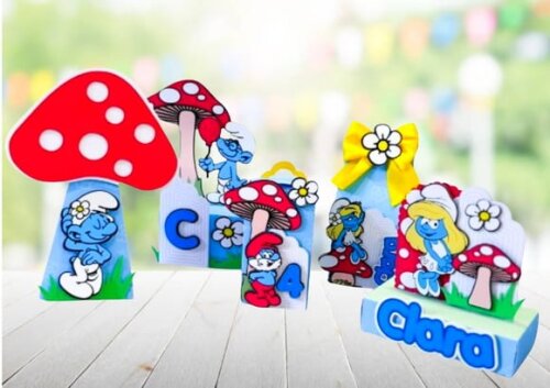 Smurfs Arquivo de Corte Studio e pdf