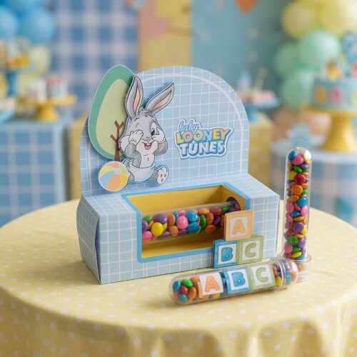 Arquivo Corte Digital Caixa Porta Tubete BABY LOONEY TOONES STUDIO E PDF