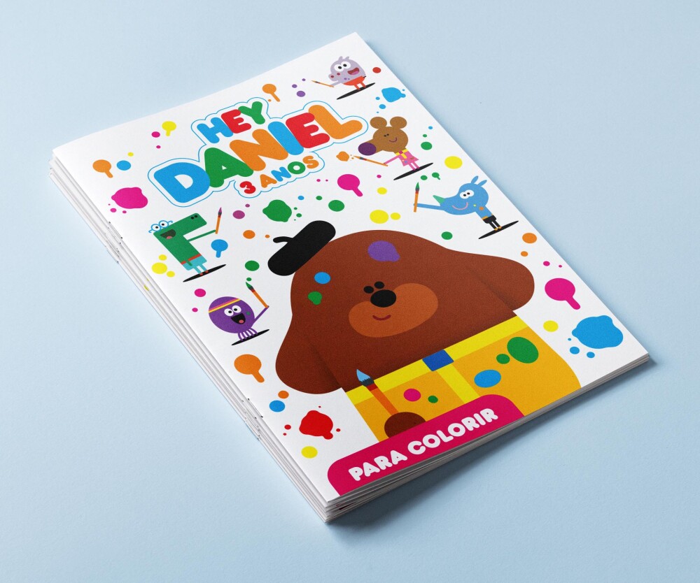 Mini Revistas Personalizadas de Colorir Duggee