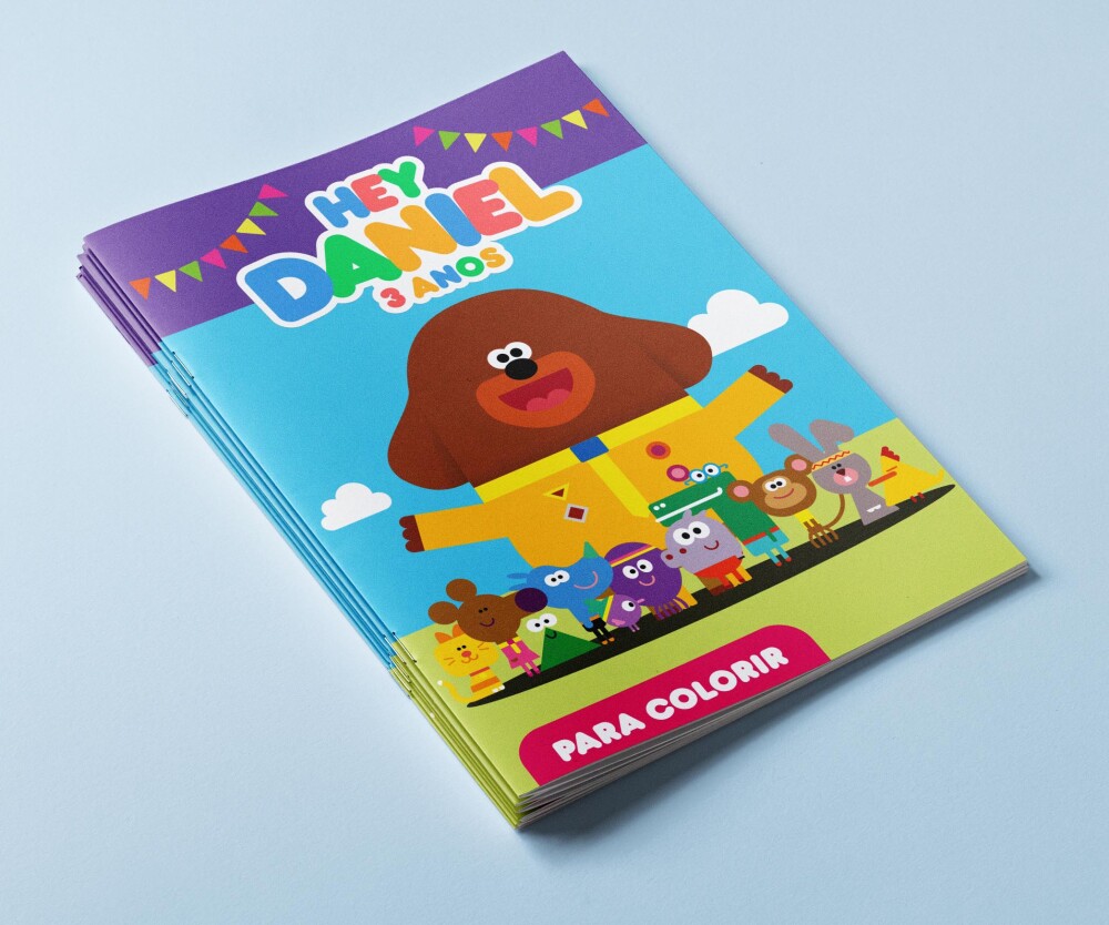 Mini Revistas Personalizadas de Colorir Duggee