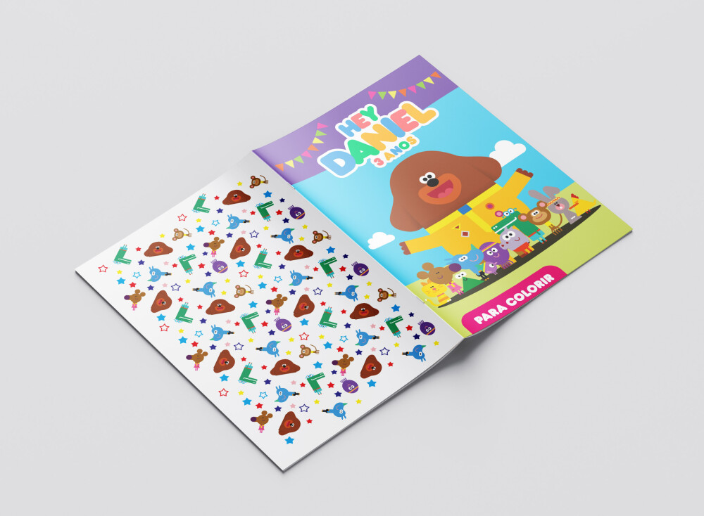 Mini Revistas Personalizadas de Colorir Duggee
