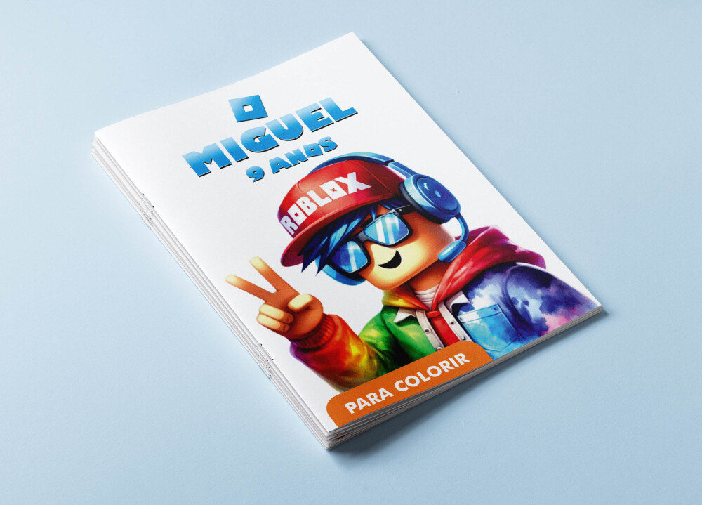 Mini Revistas Personalizadas de Colorir Roblox