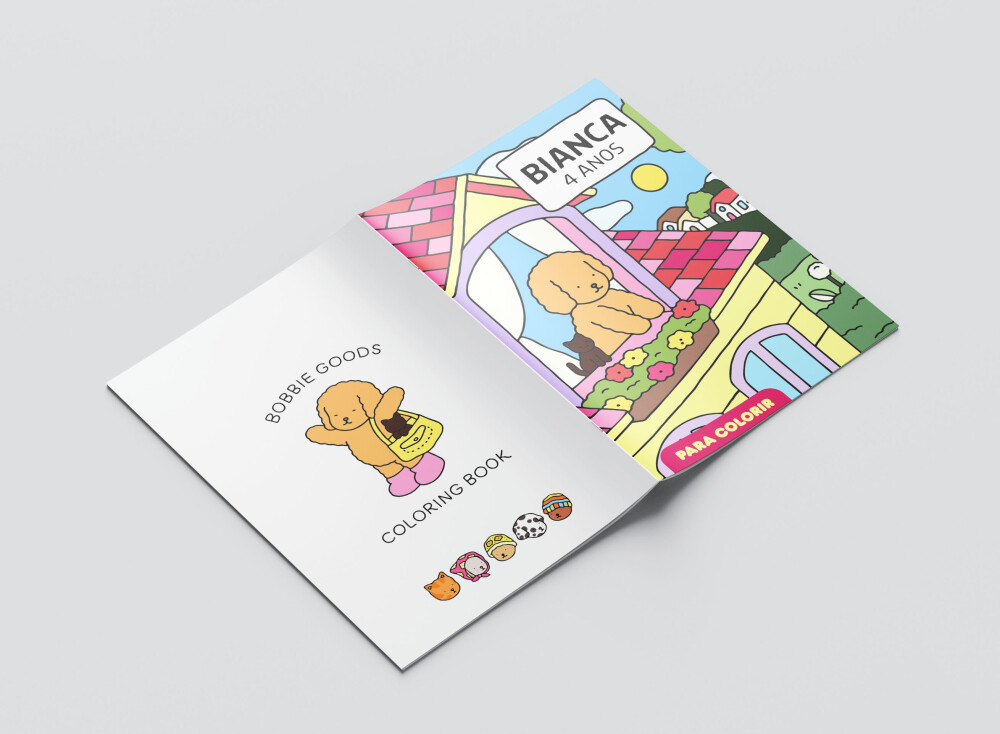 Mini Revistas Personalizadas de Colorir Bobbie Goods