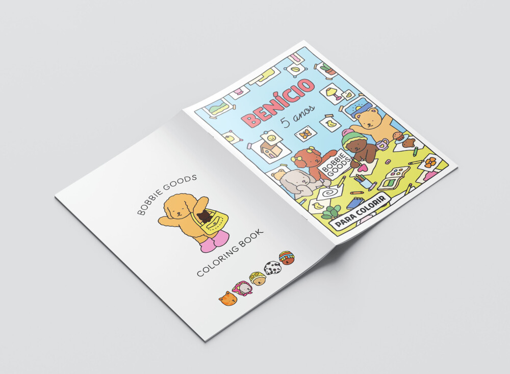 Mini Revistas Personalizadas de Colorir Bobbie Goods