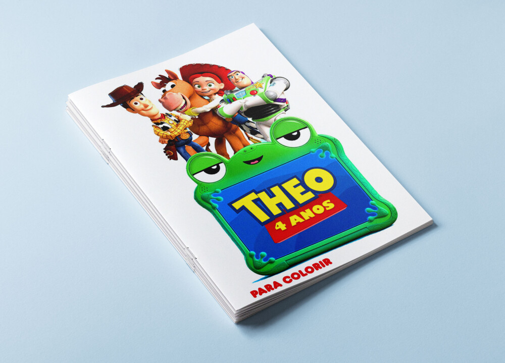 Mini Revistas Personalizadas de Colorir Toy Story 5