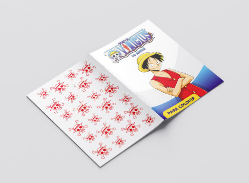 Mini Revistas Personalizadas de Colorir One Piece