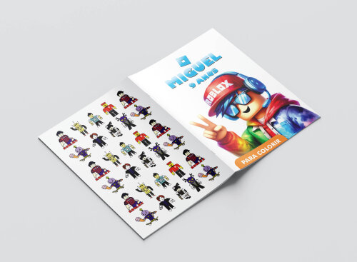 Mini Revistas Personalizadas de Colorir Roblox