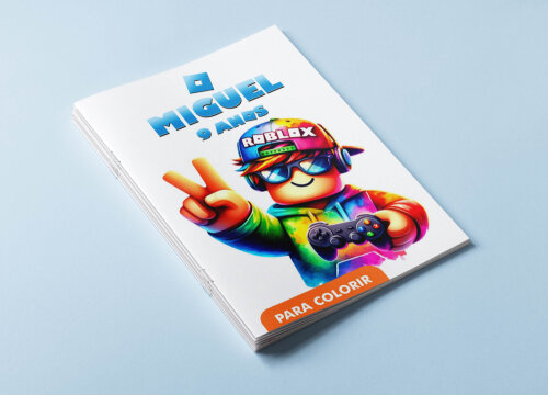 Mini Revistas Personalizadas de Colorir Roblox