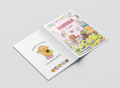 Mini Revistas Personalizadas de Colorir Bobbie Goods