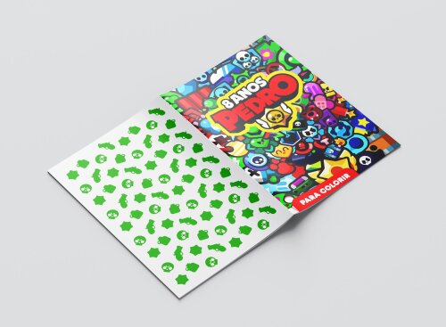 Mini Revistas Personalizadas de Colorir Brawl Stars