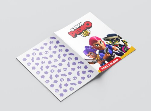 Mini Revistas Personalizadas de Colorir Brawl Stars