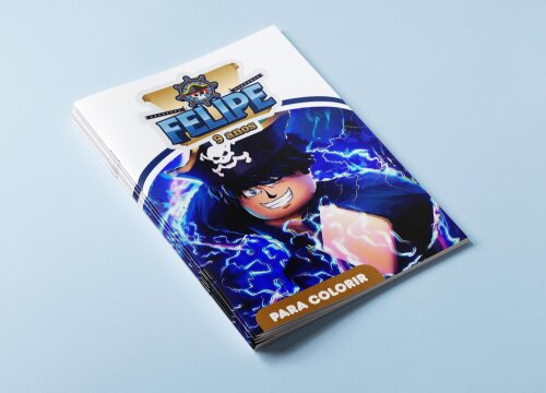 Mini Revistas Personalizadas de Colorir Blox Fruits