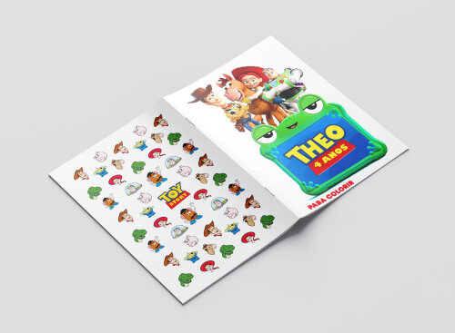 Mini Revistas Personalizadas de Colorir Toy Story 5