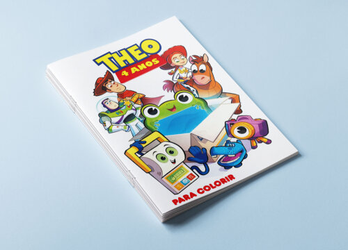 Mini Revistas Personalizadas de Colorir Toy Story 5