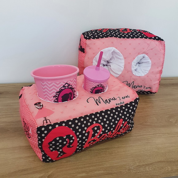 Kit Cinema Almofada Personalizado - Lembrancinha Infantil