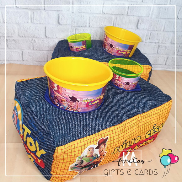 Kit Cinema Almofada Personalizado - Lembrancinha Infantil