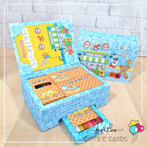 Kit Diversão Infantil Brinquedos Lembrancinha Kit Pintura