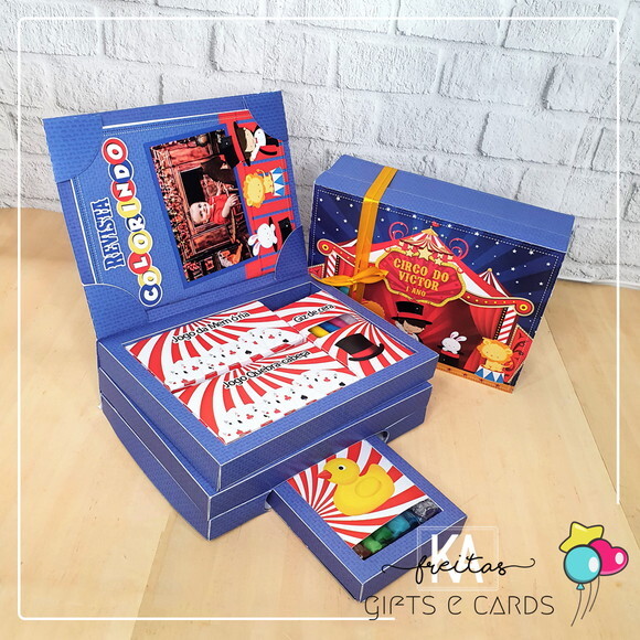 Kit Diversão Infantil Circo Lembrancinha Kit Pintura