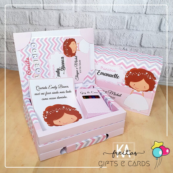 Kit Diversão Infantil Convite Daminha Casamento
