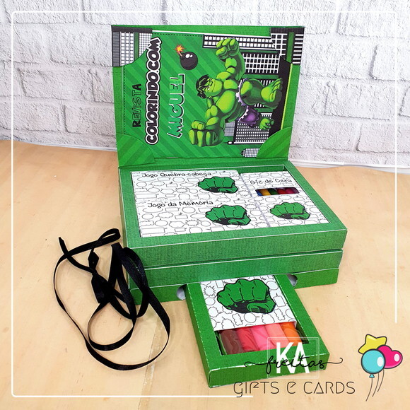 Kit Diversão Infantil Hulk Vingadores Lembrancinha