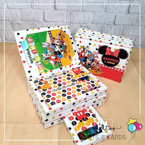 Kit Diversão Infantil Super Luxo Lembrancinha Kit Pintura