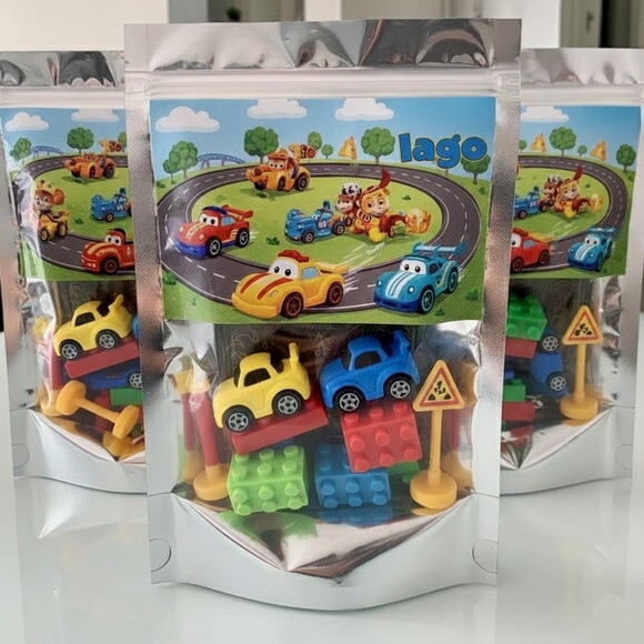 Kit Lembrancinha Papelaria Fofa Carrinhos (6 Itens)