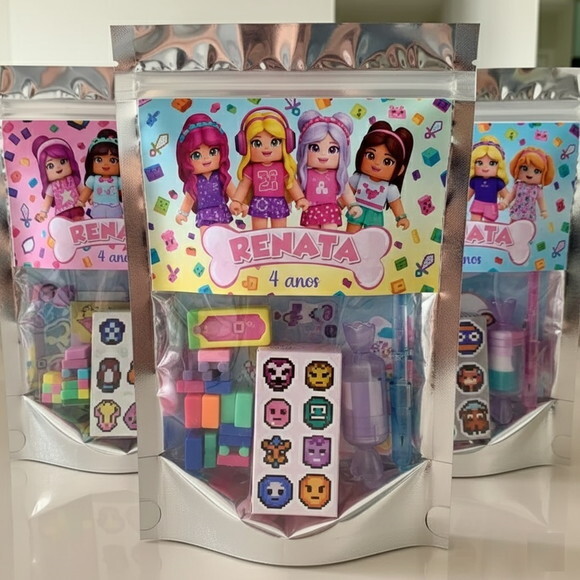 Kit Lembrancinha Papelaria Fofa - ( 6 Itens) - Roblox