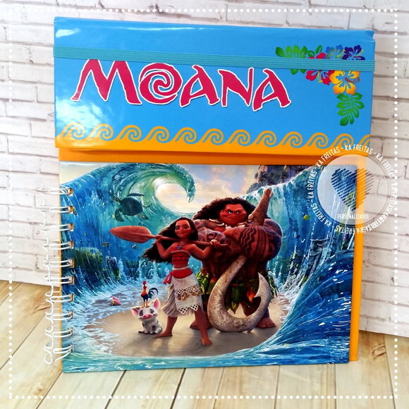 Kit Risque e Rabisque Cartonado - Lembrancinha Moana