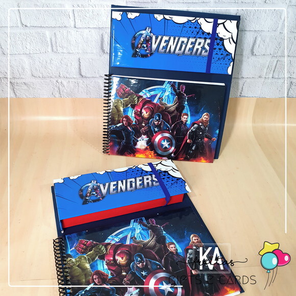 Kit Risque e Rabisque Cartonado - Lembrancinha Vingadores