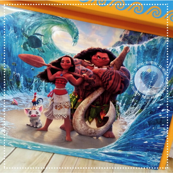 Kit Risque e Rabisque Cartonado - Lembrancinha Moana