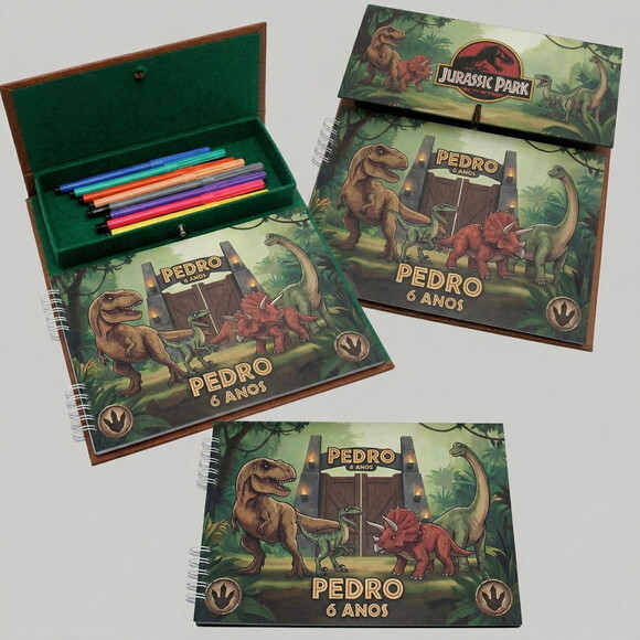 Kit Risque e Rabsique Cartonado Jurrassic Park