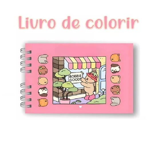 Livro de Colorir Bobbie Goods 100 Folhas ou 50 Folhas 180g