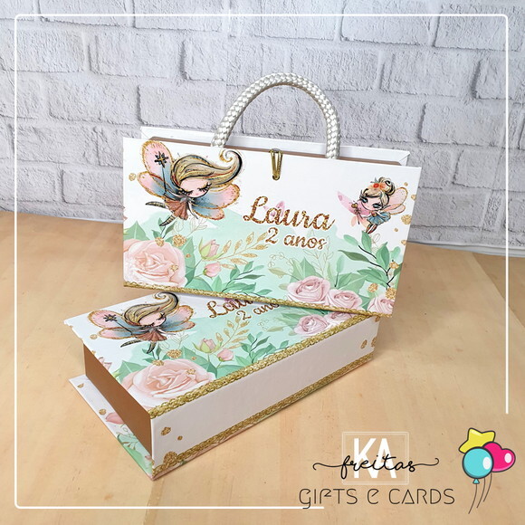 Maletinha Cartonada Personalizada + Bloco de Anotações