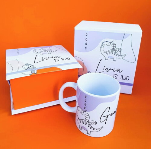 Caixa Cartonada + Caneca Personalizadas